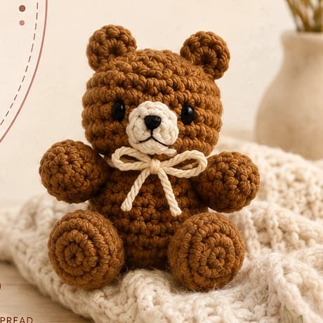 Hazel Crochet Amigurumi Bear